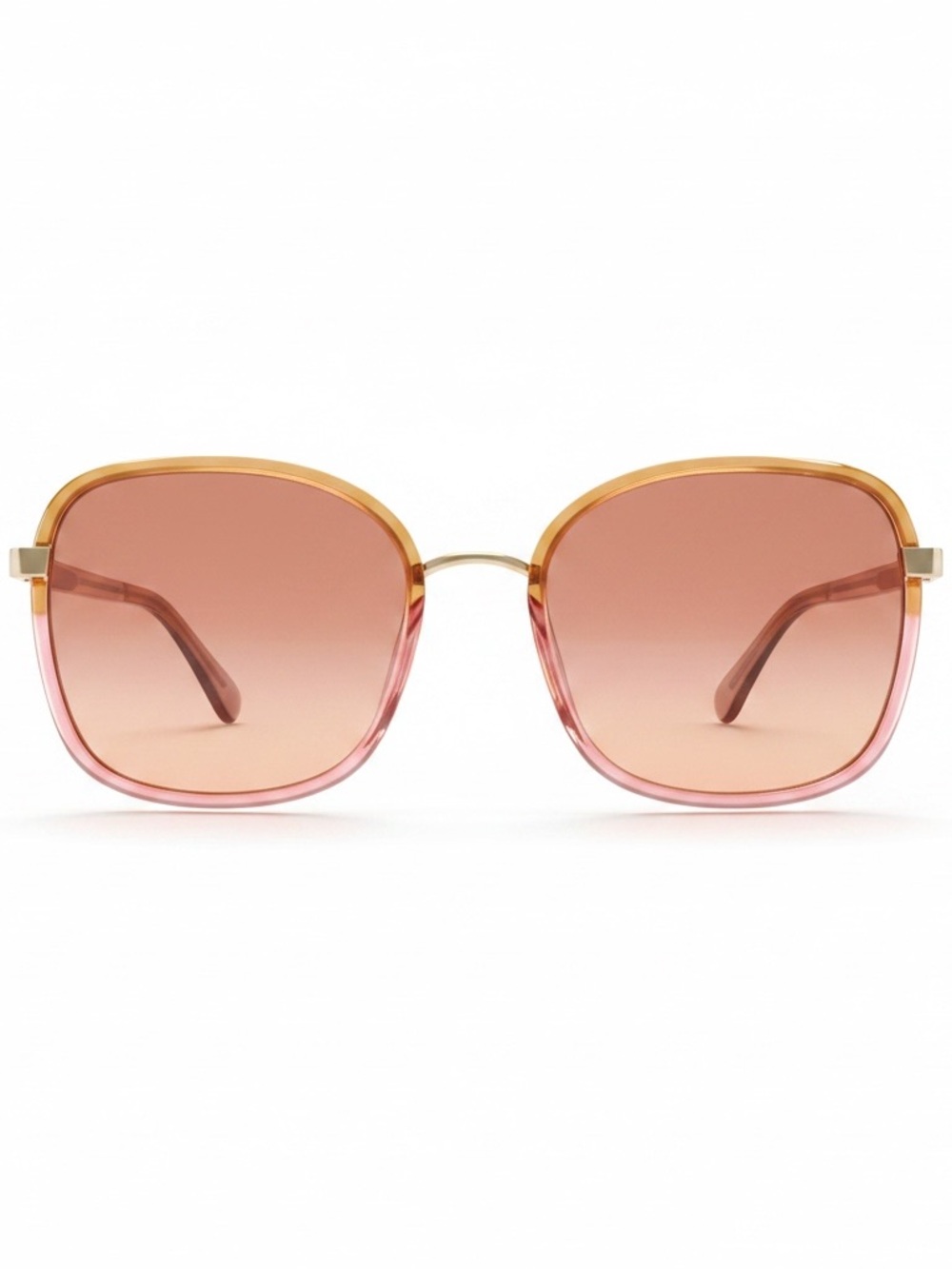 CHLOE Pink Yellow Gold Tortoise Oversized Sunglasses CH0031S